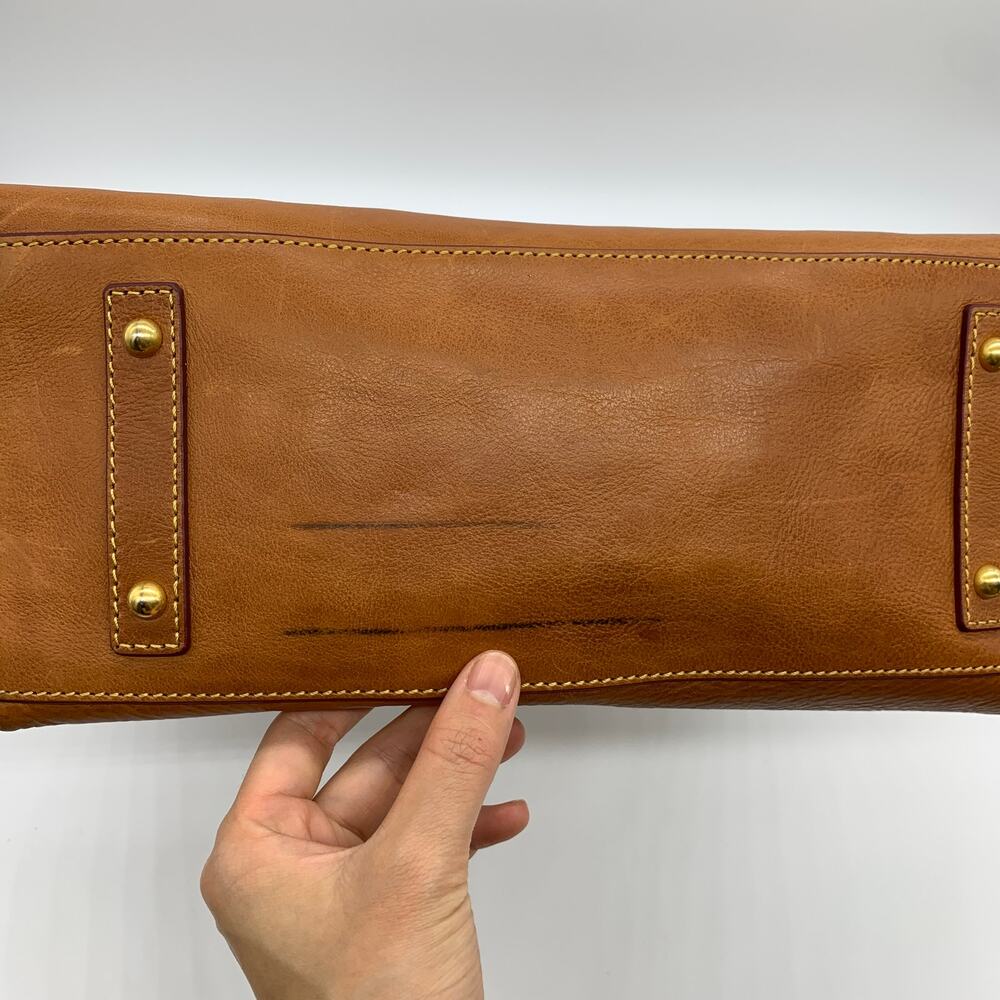 Dooney & Bourke Hobo Shoulder Bag Florentine Leather Womens Natural Purse - Picture 12 of 16